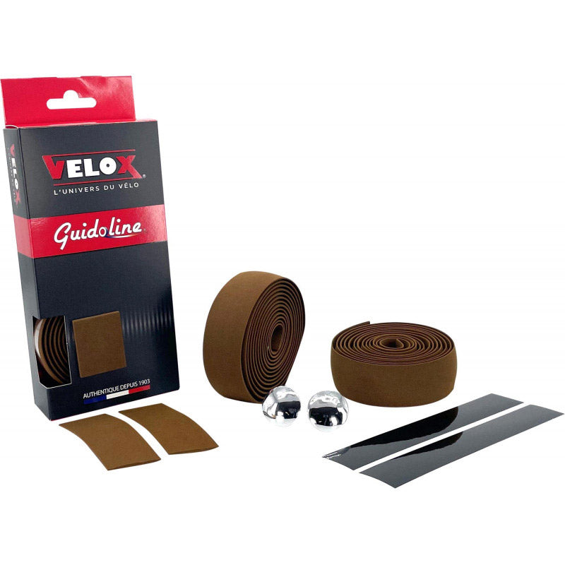 Guidon Velox maxi liège marron (2pcs)