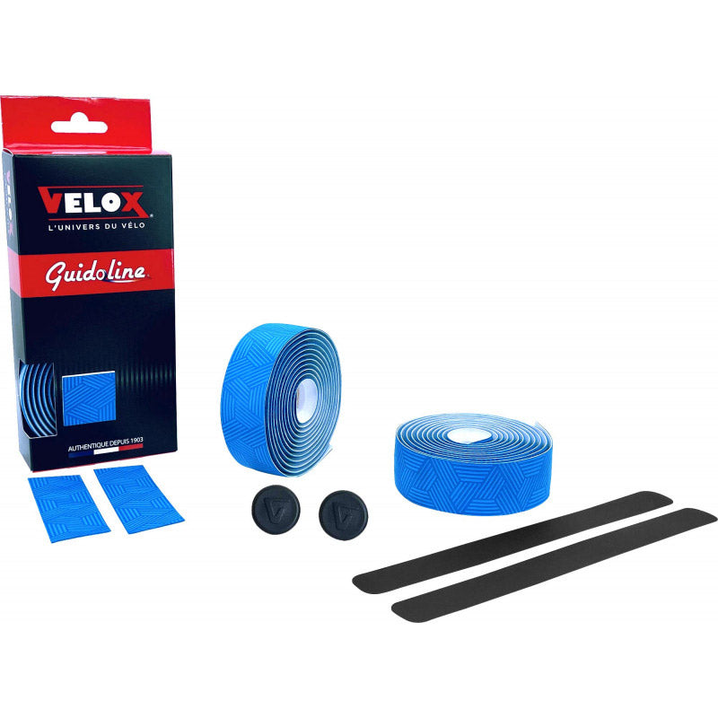Guidon Velox ultra grip 2.5 bleu (2pcs)