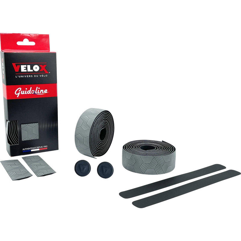Guidon Velox ultra grip 2.5 gris (2pcs)