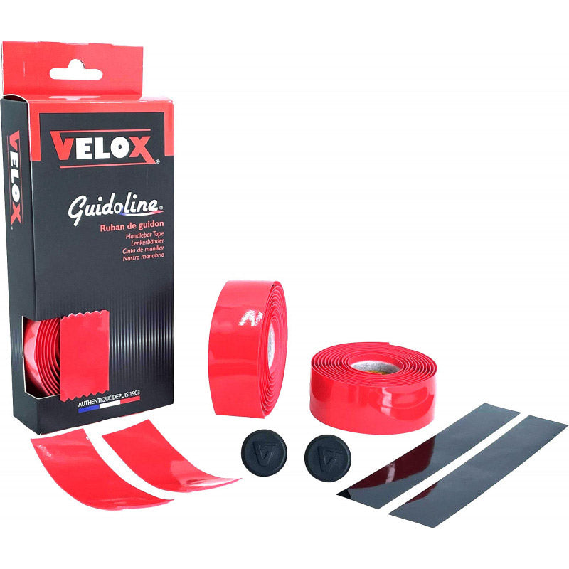 Velox stuurtape gloss rood (2st)