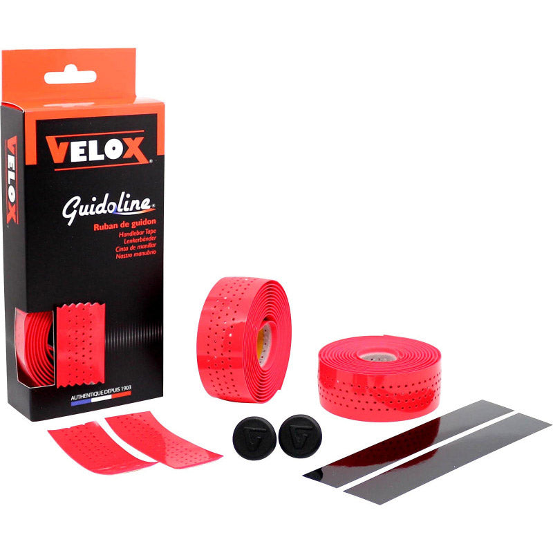 Velox řídítek Gloss Soft Perforated Red (2.)