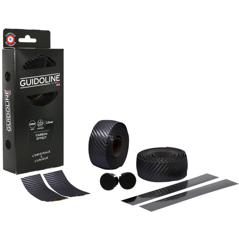 Velox Guidoline stuurlint carbon look ø2.5x3.0mm 175cm zwart