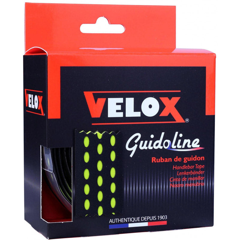 Velox stuurtape bi-color 3.0 zwart limoengroen (2st)