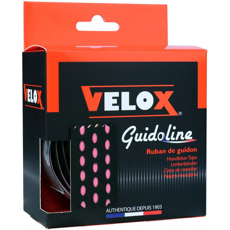 Velox stuurtape bi-color 3.0 zwart roze (2st)