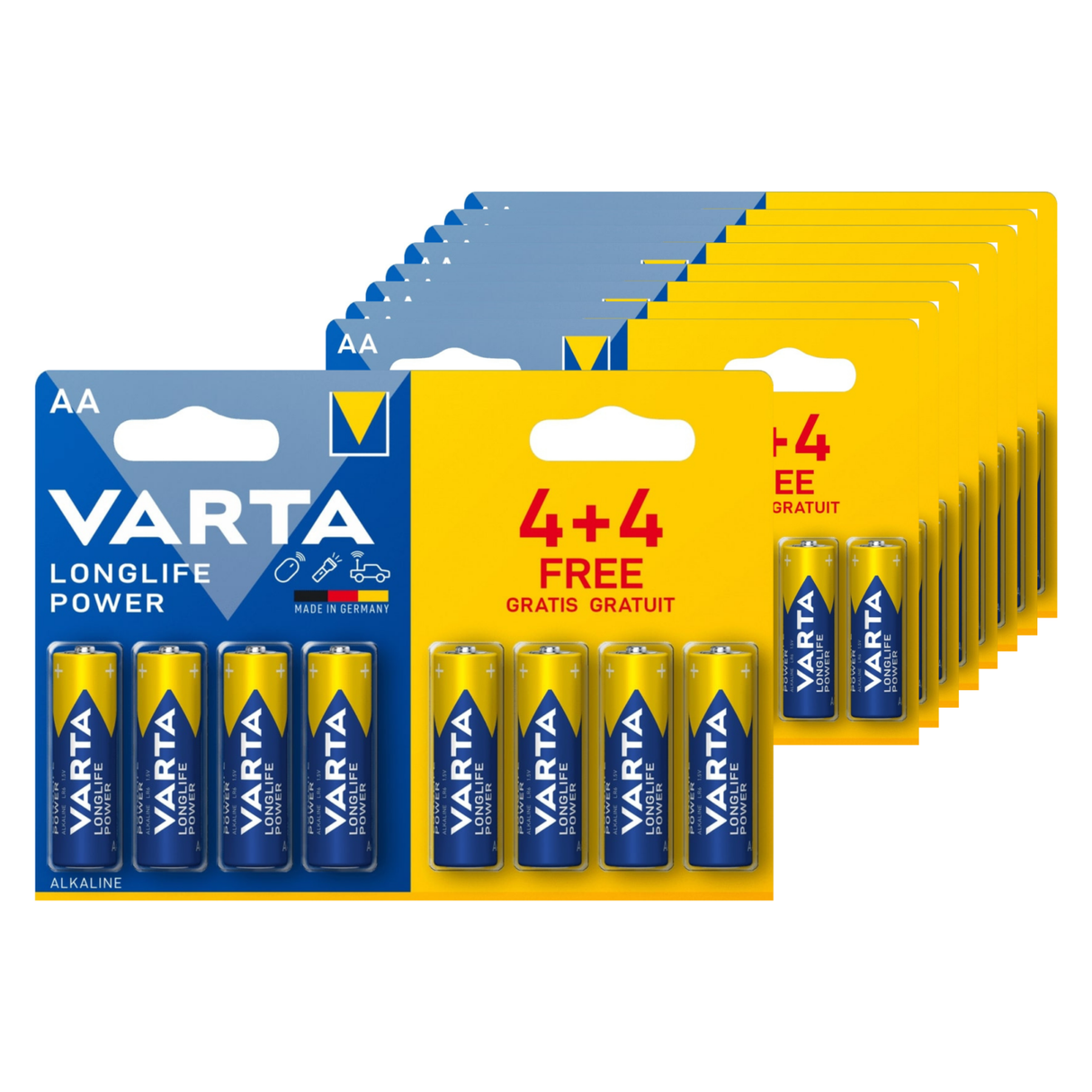 Varta aa puissance longue durée lr6 (8 x 20 pièces)