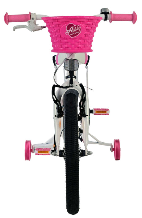 Vélo enfant Volare Ashley - filles - 18 pouces - blanc