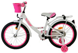 Vélo enfant Volare Ashley - filles - 18 pouces - blanc