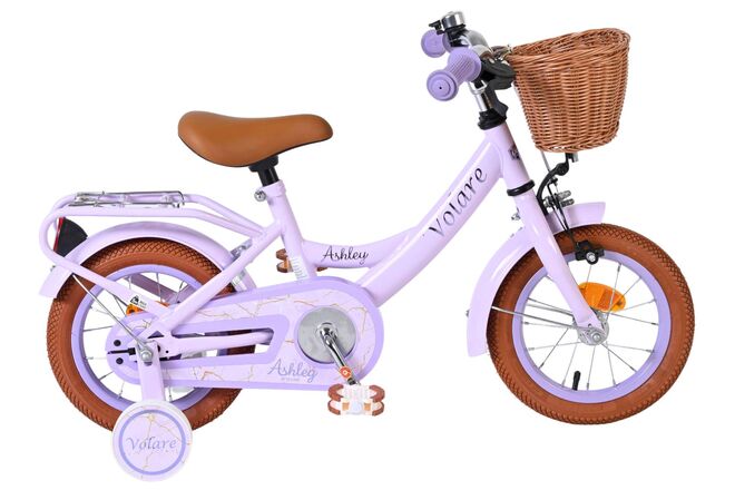 Vélo enfant Volare Ashley - filles - 12 pouces - lilas