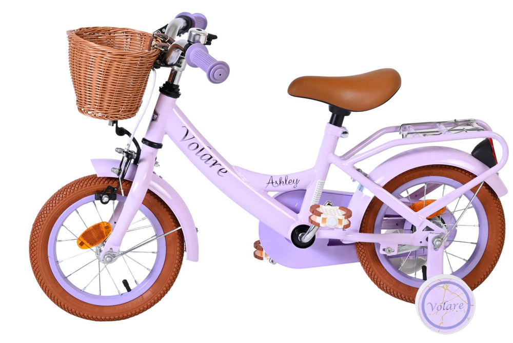 Vélo enfant Volare Ashley - filles - 12 pouces - lilas
