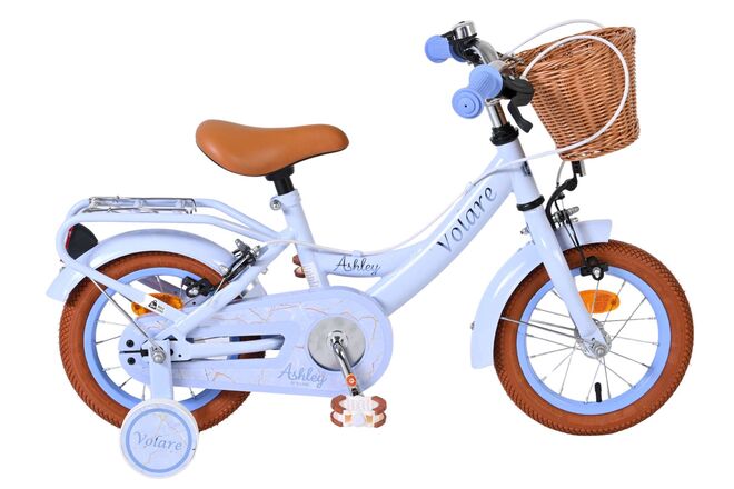Vélo pour enfants Volare Ashley - filles - 12 pouces - bleu pastel - deux freins à main