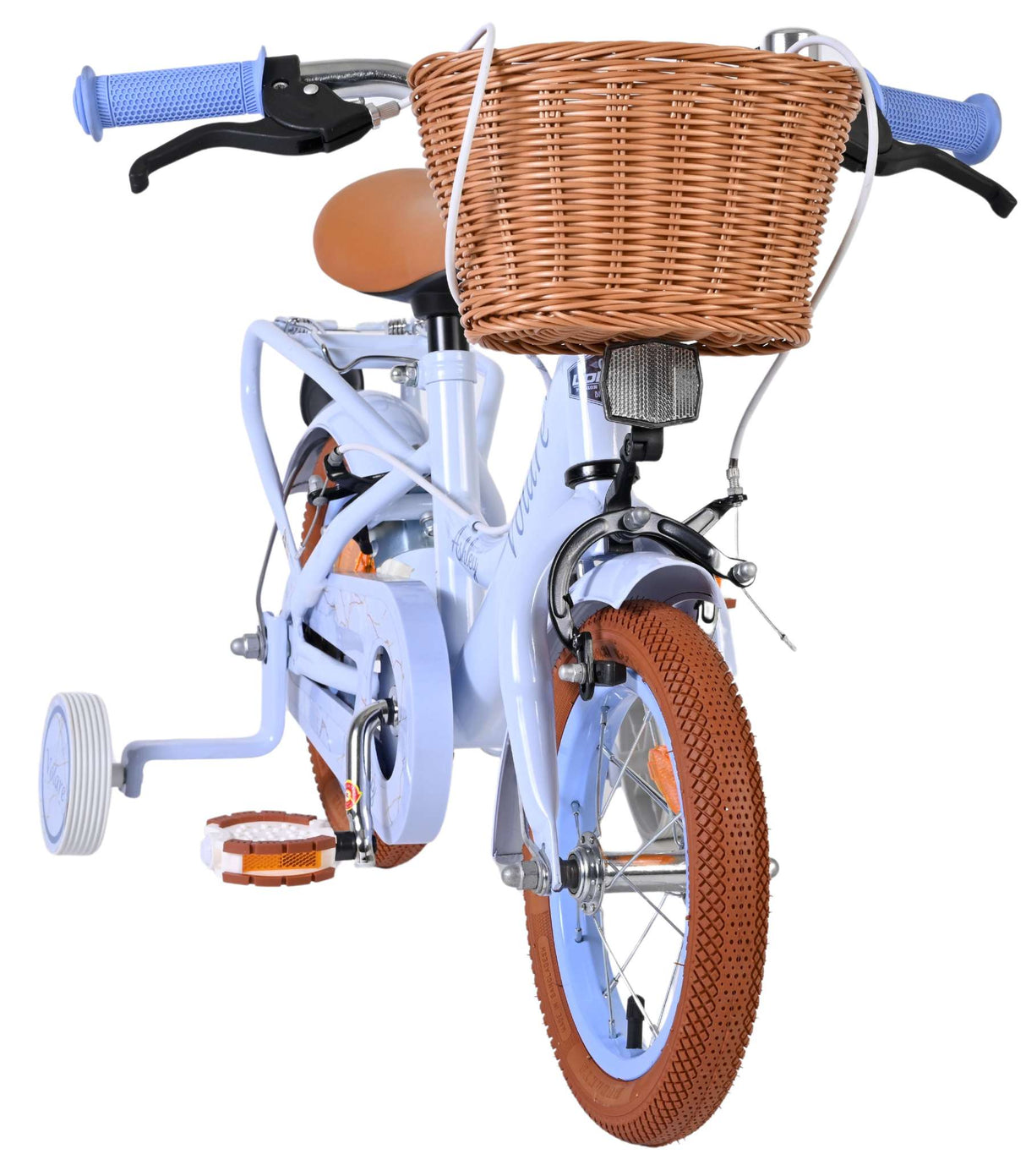 Vélo pour enfants Volare Ashley - filles - 12 pouces - bleu pastel - deux freins à main