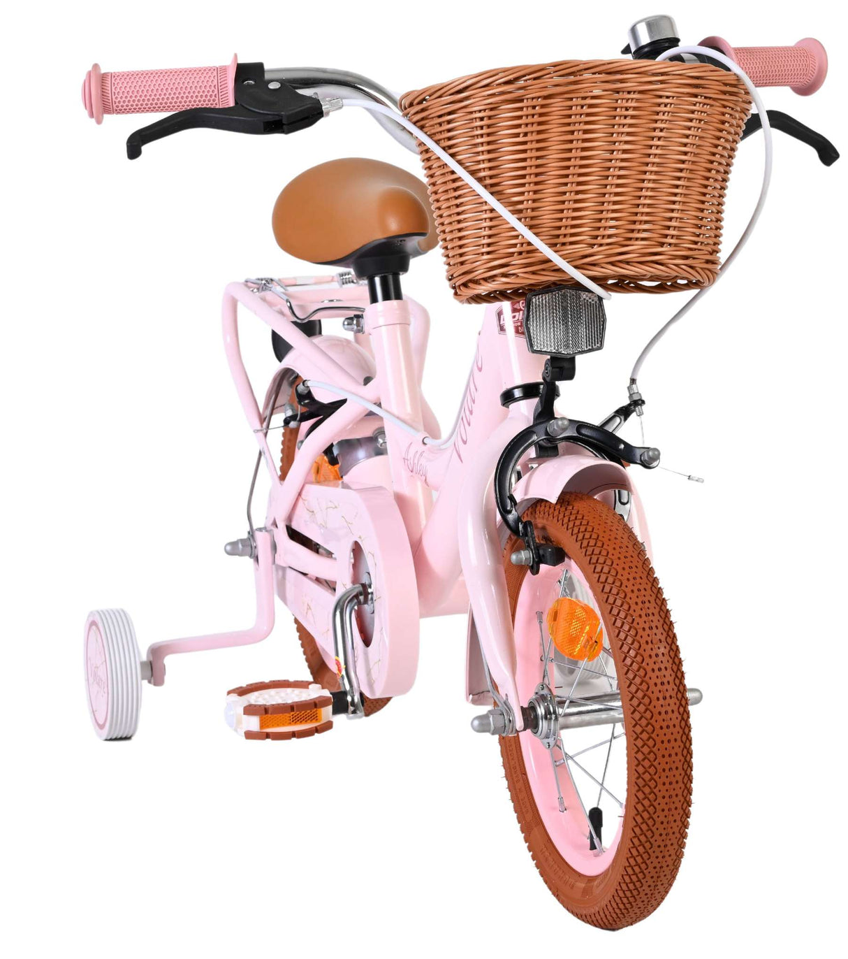 Vélo pour enfants Volare Ashley - filles - 12 pouces - rose - deux freins à main