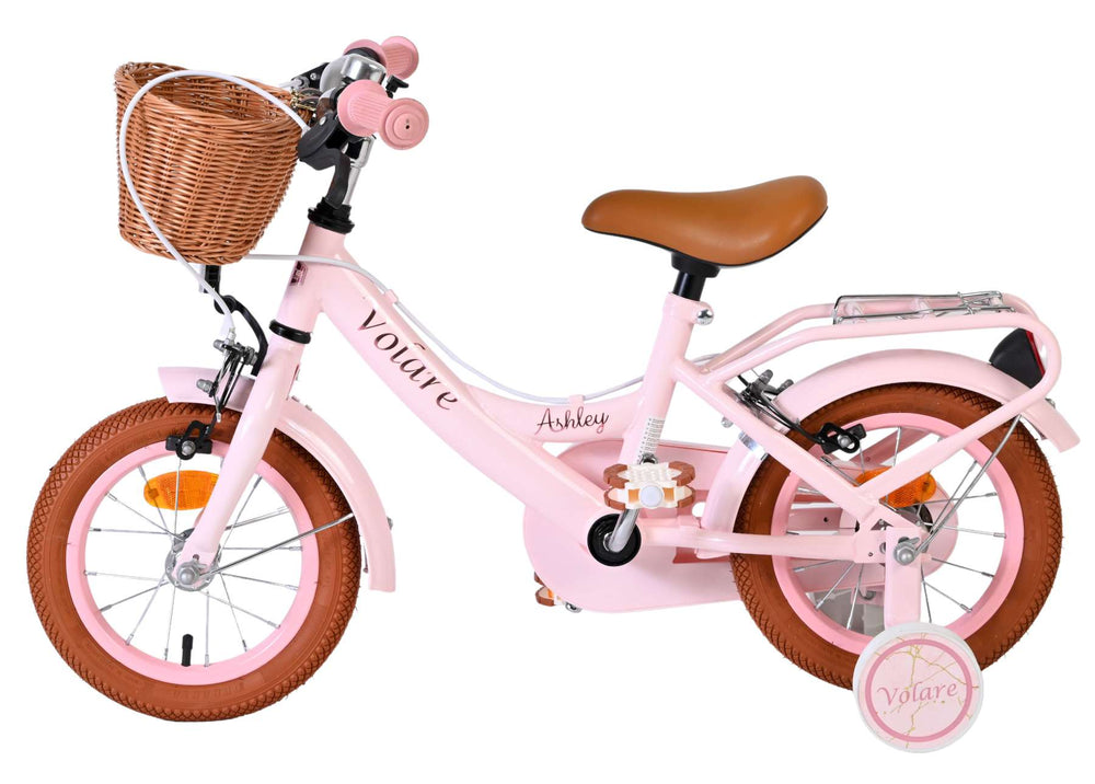 Vélo pour enfants Volare Ashley - filles - 12 pouces - rose - deux freins à main