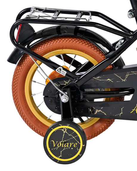 Vélo enfant Volare Ashley - filles - 12 pouces - noir
