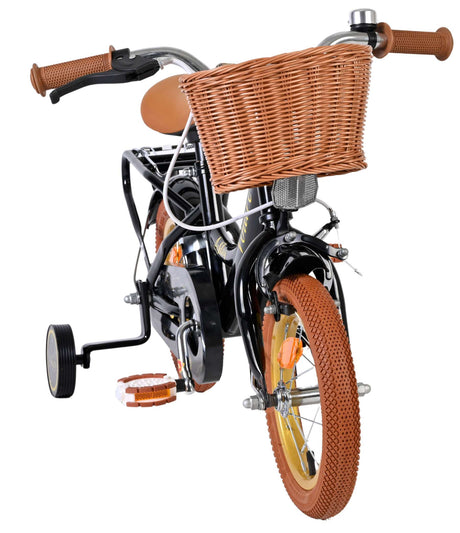 Vélo enfant Volare Ashley - filles - 12 pouces - noir