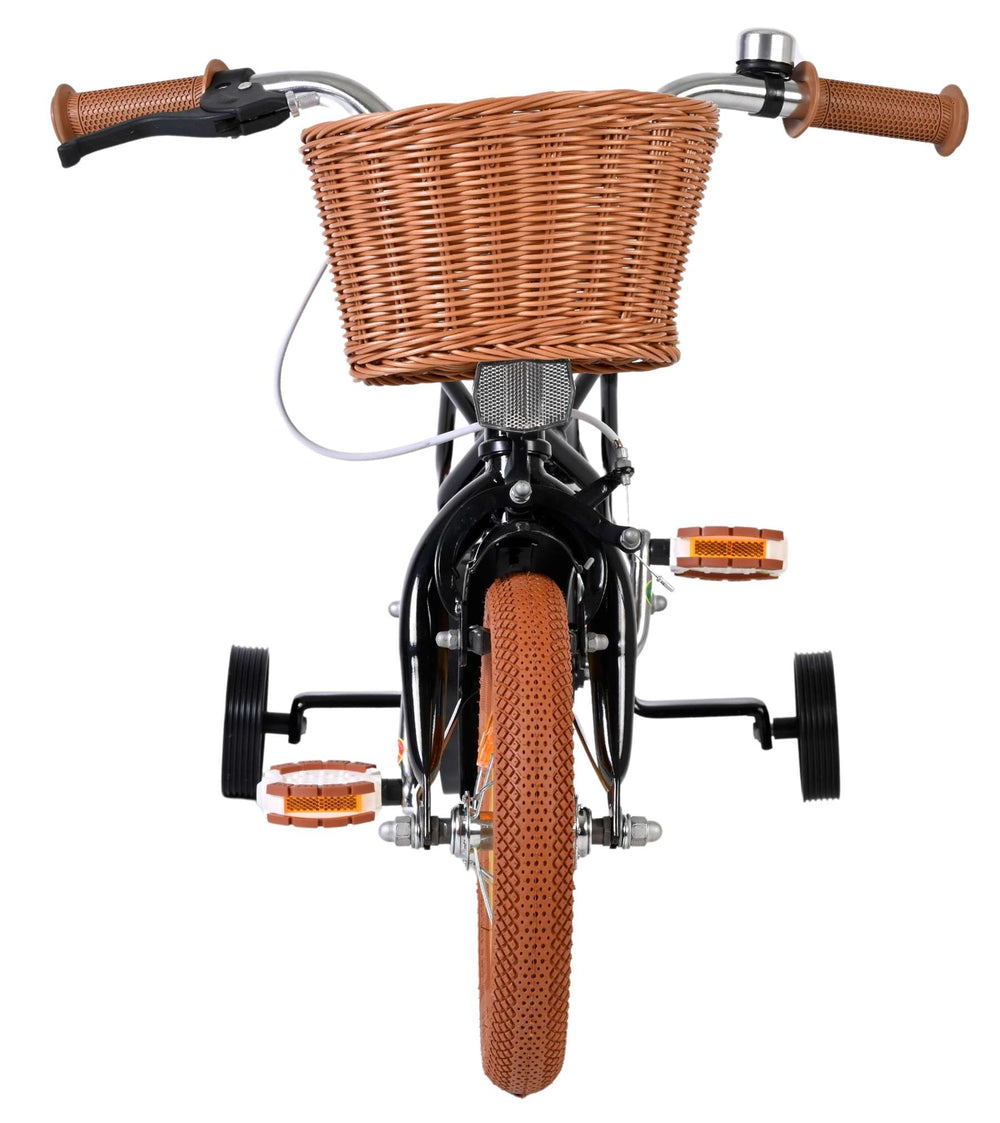 Vélo enfant Volare Ashley - filles - 12 pouces - noir