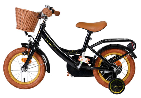 Vélo enfant Volare Ashley - filles - 12 pouces - noir