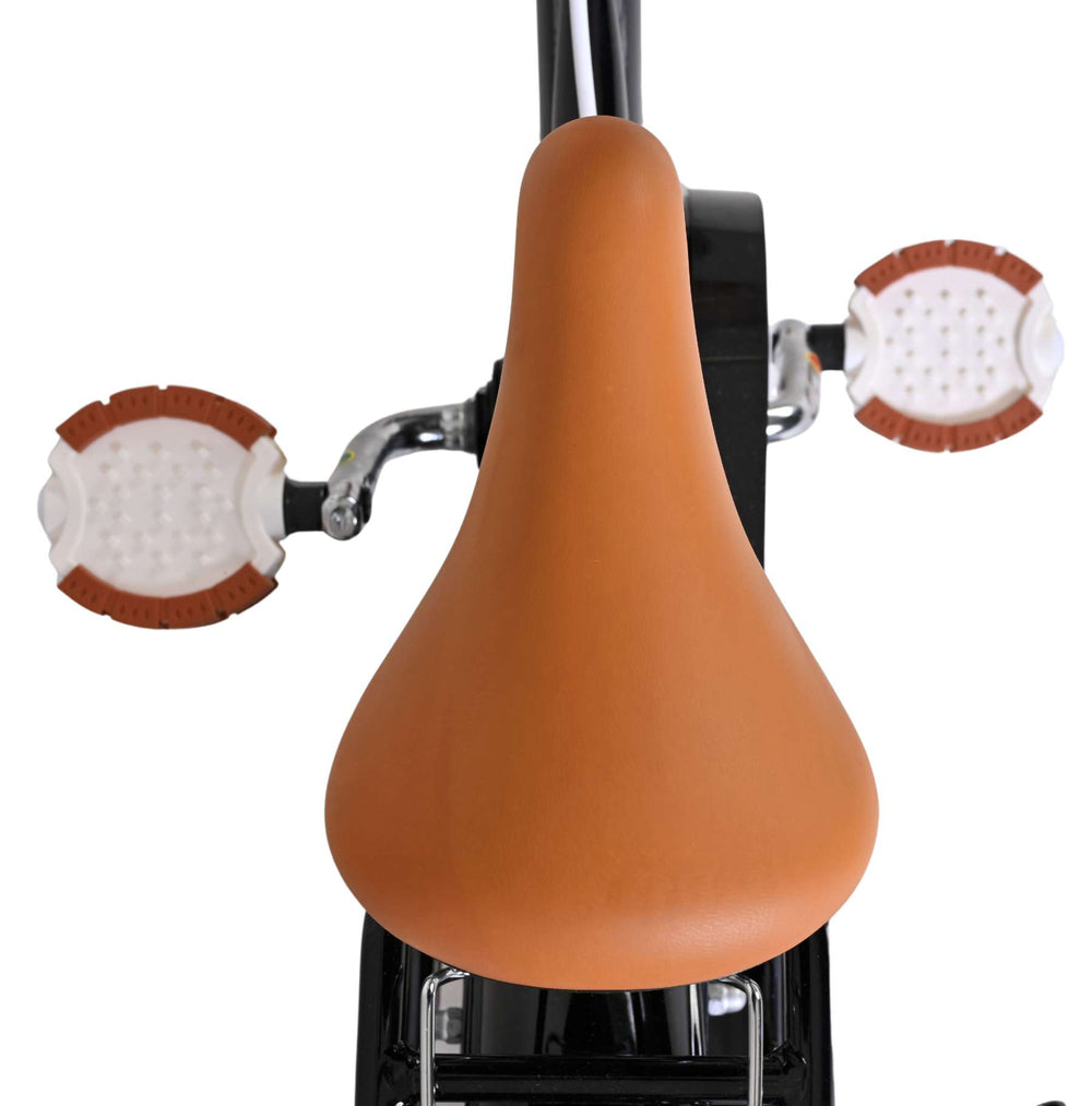 Vélo pour enfants Volare Ashley - filles - 12 pouces - noir - deux freins à main