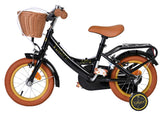 Vélo pour enfants Volare Ashley - filles - 12 pouces - noir - deux freins à main