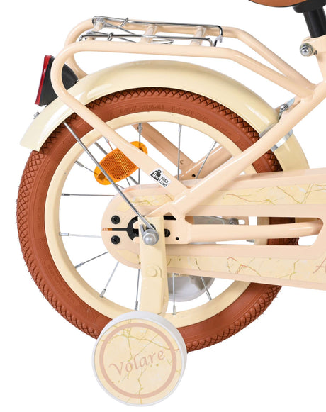 Vélo pour enfants Volare Ashley - filles - 14 pouces - crème
