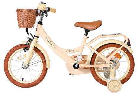 Vélo pour enfants Volare Ashley - filles - 14 pouces - crème