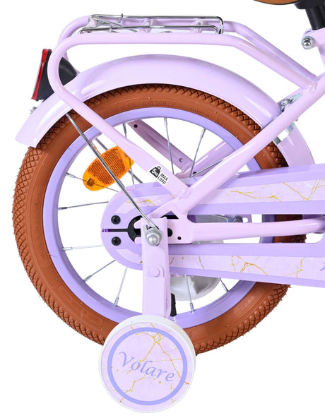 Vélo enfant Volare Ashley - filles - 14 pouces - lilas