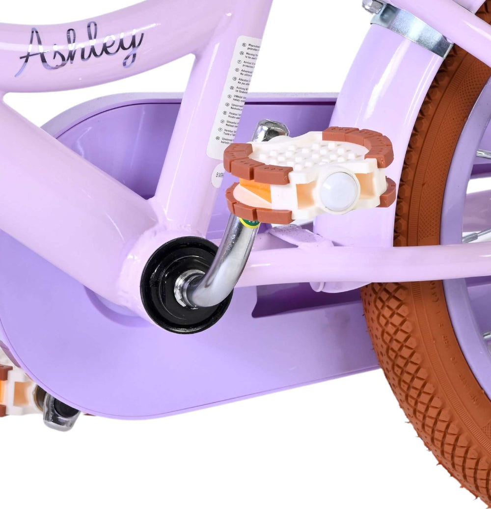 Vélo enfant Volare Ashley - filles - 14 pouces - lilas
