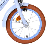 Vélo pour enfants Volare Ashley - filles - 14 pouces - bleu pastel - deux freins à main
