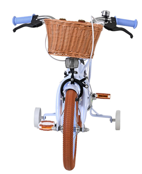 Vélo pour enfants Volare Ashley - filles - 14 pouces - bleu pastel - deux freins à main
