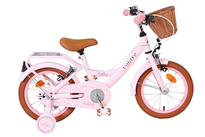 Vélo pour enfants Volare Ashley - filles - 14 pouces - rose - deux freins à main