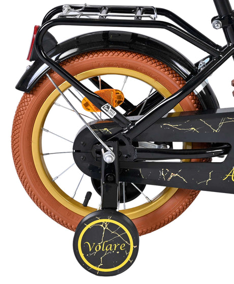 Vélo enfant Volare Ashley - filles - 14 pouces - noir