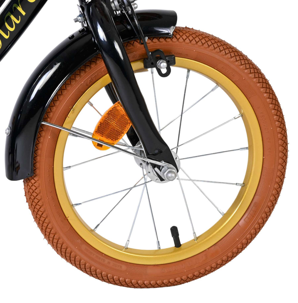 Vélo enfant Volare Ashley - filles - 14 pouces - noir