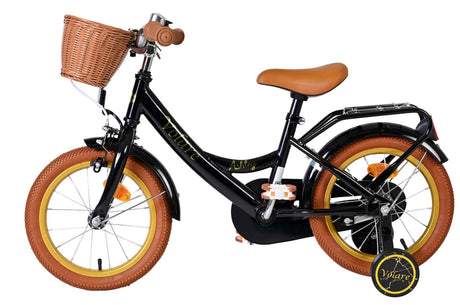 Vélo enfant Volare Ashley - filles - 14 pouces - noir
