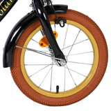 Vélo pour enfants Volare Ashley - filles - 14 pouces - noir - deux freins à main