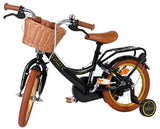 Vélo pour enfants Volare Ashley - filles - 14 pouces - noir - deux freins à main