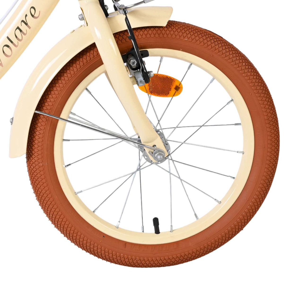 Vélo pour enfants Volare Ashley - filles - 16 pouces - crème - deux freins à main