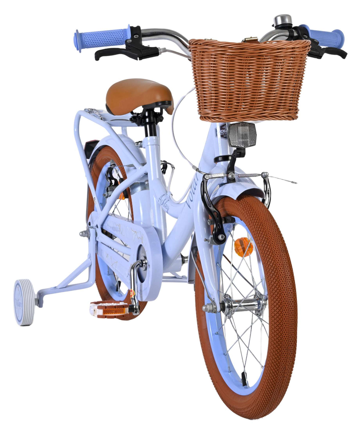 Vélo pour enfants Volare Ashley - filles - 16 pouces - bleu pastel - deux freins à main