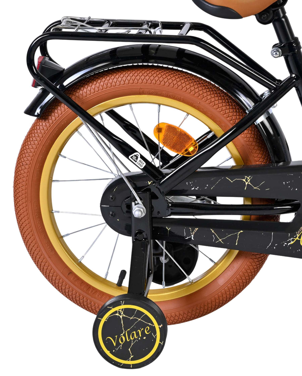 Vélo enfant Volare Ashley - filles - 16 pouces - noir