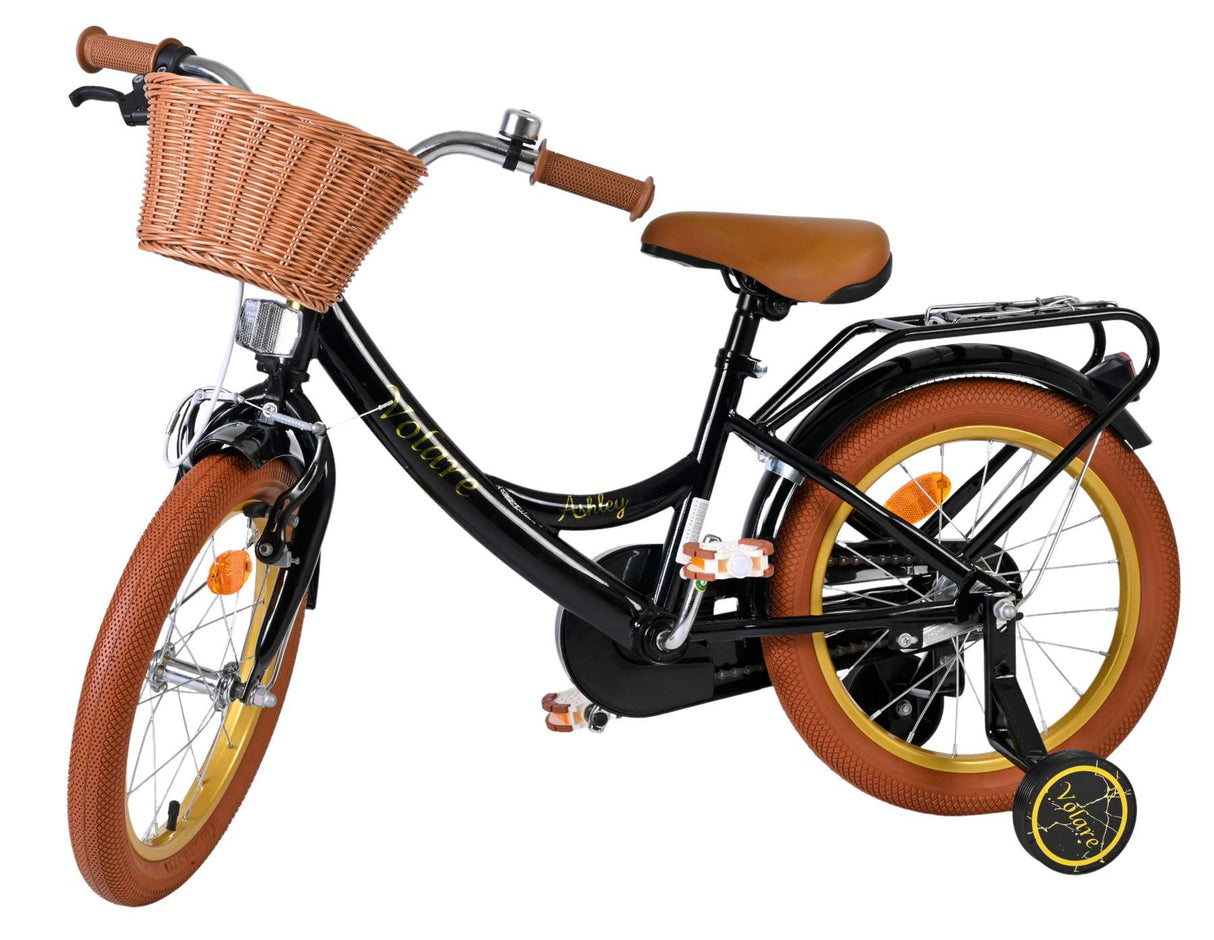 Vélo enfant Volare Ashley - filles - 16 pouces - noir
