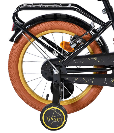 Vélo pour enfants Volare Ashley - filles - 16 pouces - noir - deux freins à main