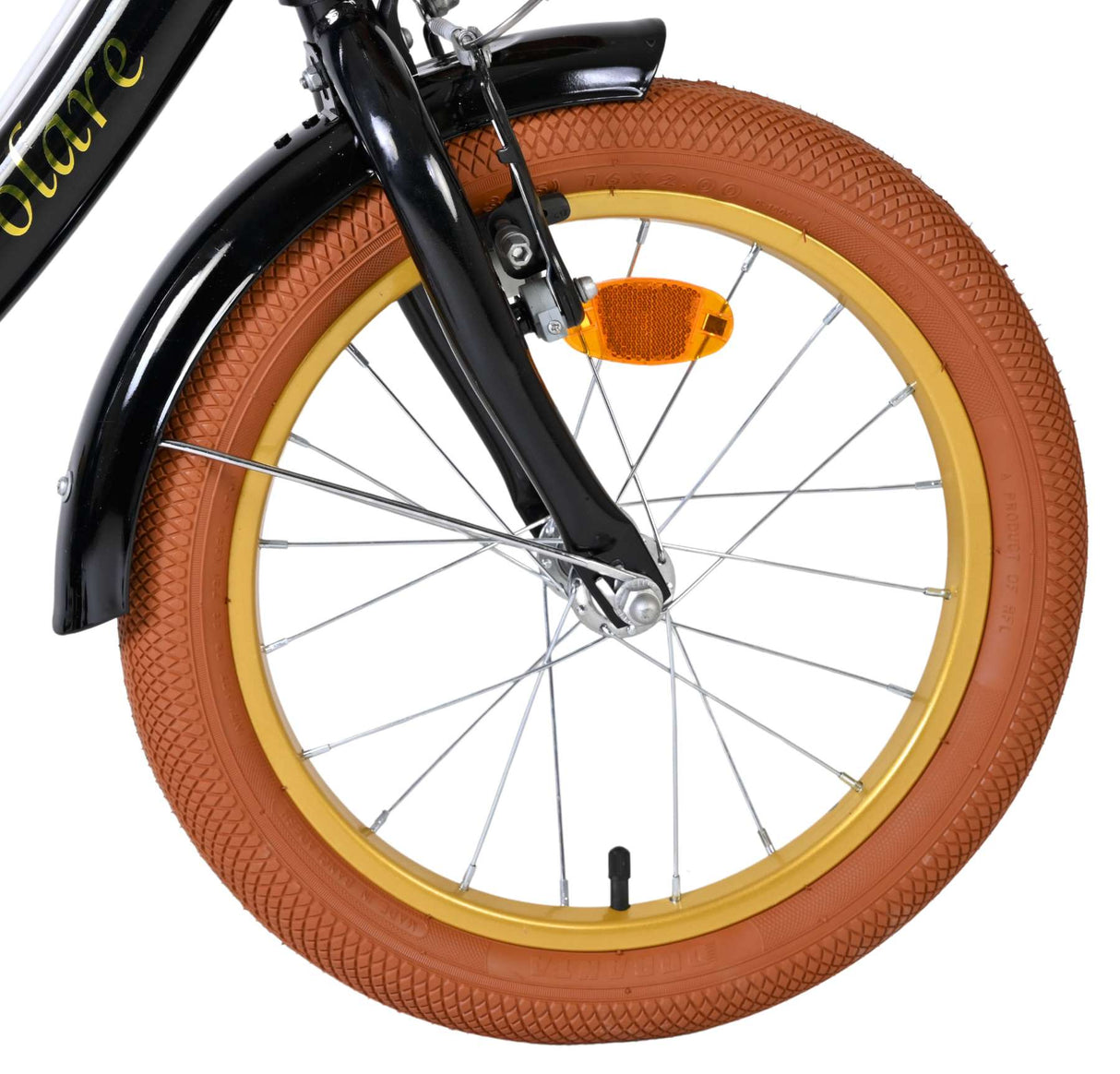 Vélo pour enfants Volare Ashley - filles - 16 pouces - noir - deux freins à main