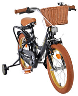 Vélo pour enfants Volare Ashley - filles - 16 pouces - noir - deux freins à main