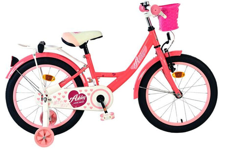 Vélo enfant Volare Ashley - filles - 18 pouces - rose rouge