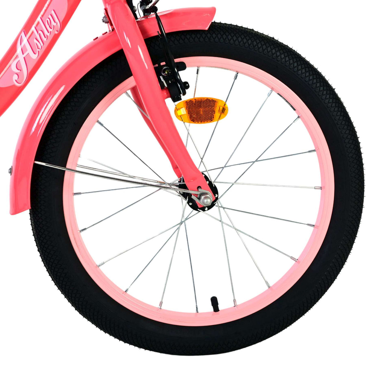 Vélo enfant Volare Ashley - filles - 18 pouces - rose rouge