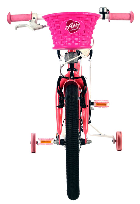 Vélo enfant Volare Ashley - filles - 18 pouces - rose rouge