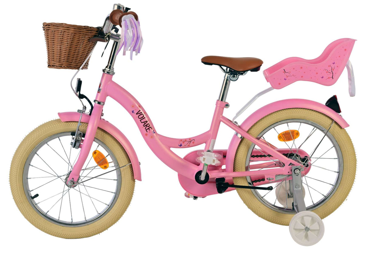 Vélo pour enfants Volare Blossom - filles - 16 pouces - rose