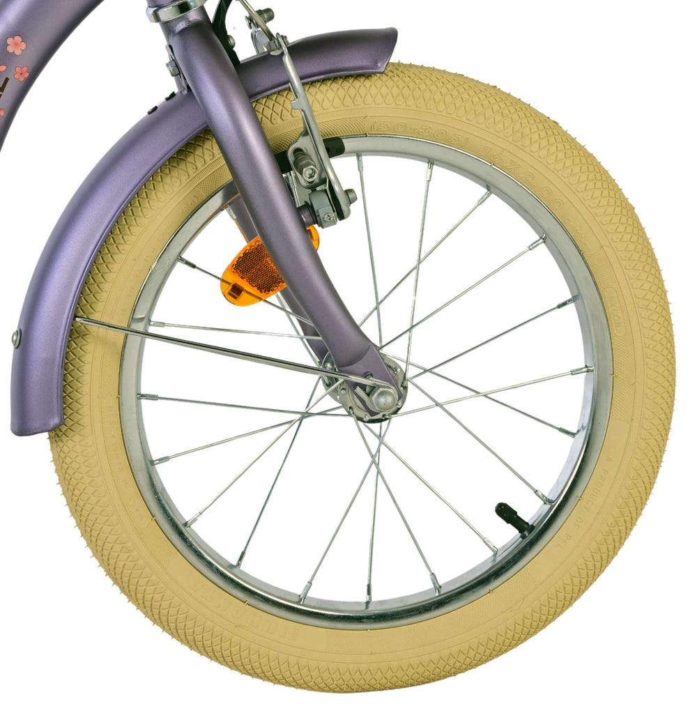 Vélo pour enfants Volare Blossom - filles - 16 pouces - violet
