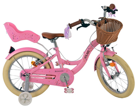 Vélo pour enfants Volare Blossom - filles - 16 pouces - rose - deux freins à main