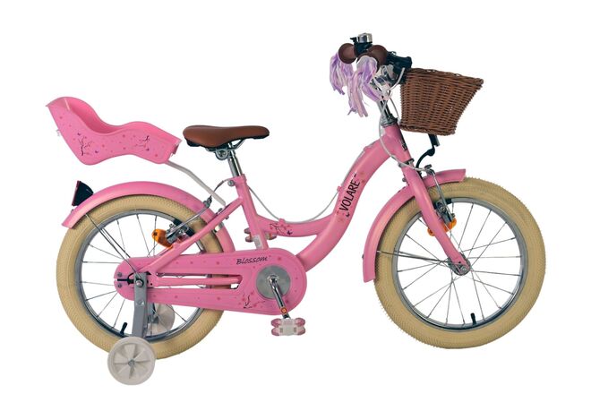 Vélo pour enfants Volare Blossom - filles - 16 pouces - rose - deux freins à main