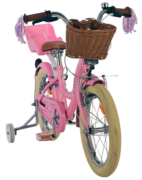 Vélo pour enfants Volare Blossom - filles - 16 pouces - rose - deux freins à main